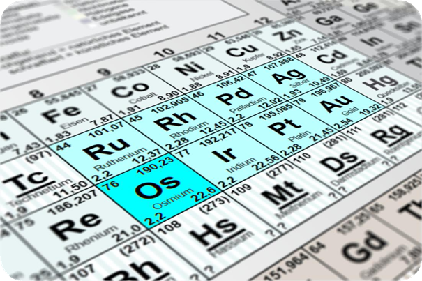 Osmium - Chemie & Physik